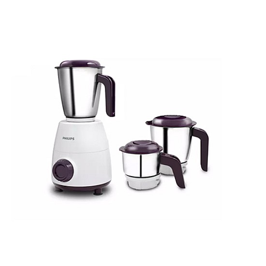 PHILIPS 500W MIXER GRINDER HL7500/00 WHITE AND PURPLE