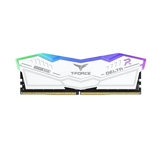 TEAM DELTA RGB WHITE 16GB DDR5 5600MHZ GAMING DESKTOP RAM 