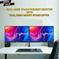 Dual Asus ProArt Display PA248QV 24-inch Monitor with Dual Monitor Desk Mount Stand OFFER.