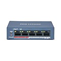 Hikvision DS-3E0105P-E/M(B) 4-Port Port Fast Ethernet Unmanaged POE Switch