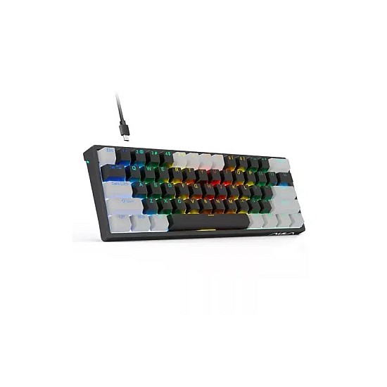 AULA F3261 TYPE-C WIRED HOT SWAPPABLE 61 KEYS RGB GAMING MECHANICAL KEYBOARD