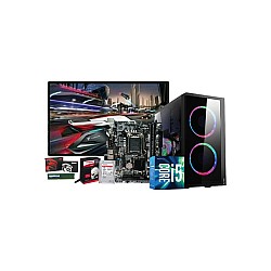 Intel Core I5 H110m Motherboard 8GB RAM 256GB SSD 1TB HDD Corporate Pc with Monitor