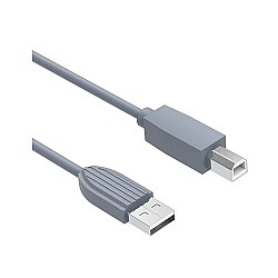 Yuanxin USB Type-A Male to Type-B Male Grey Printer 3 Meter Cable
