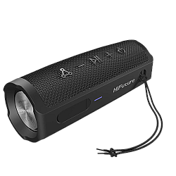 Merkury - Black Flashlight & Bluetooth Speaker