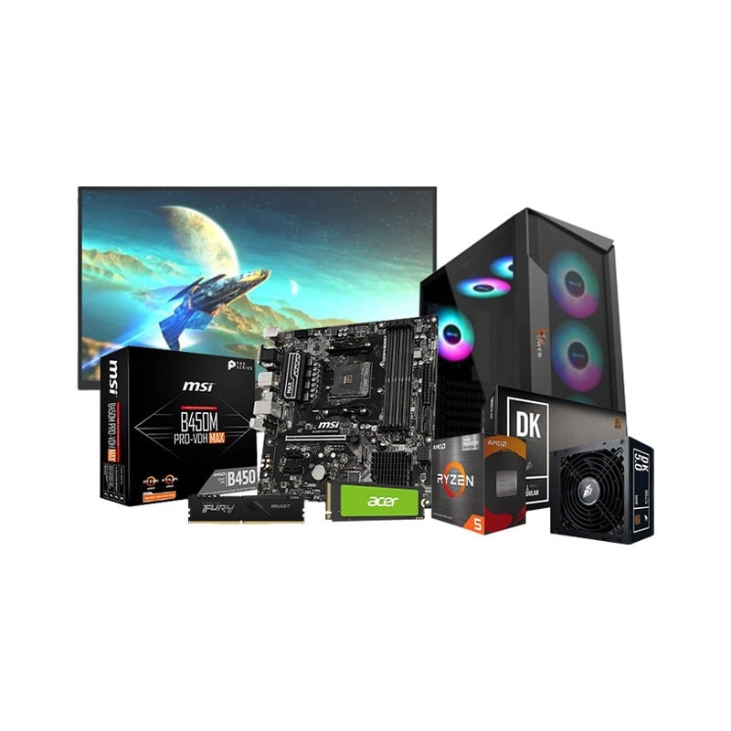 AMD Ryzen 5 5600G MSI B450M PRO-VDH Budget PC Price In Bd | TechLand BD
