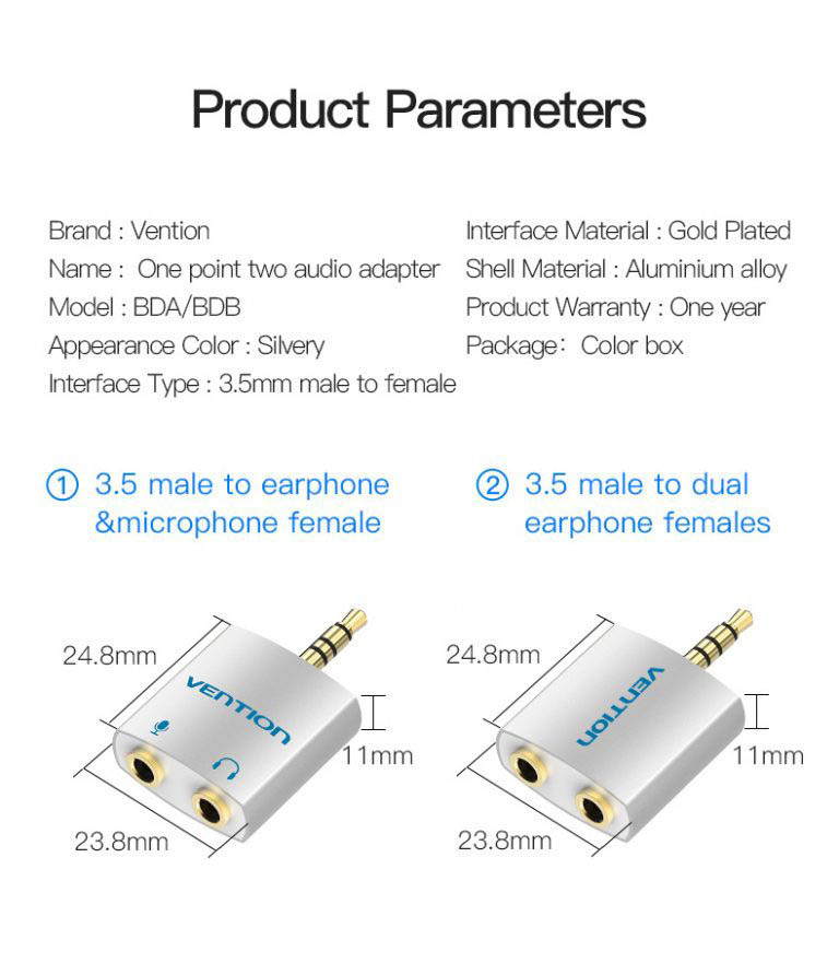 Vention BDBW0 Audio Adapter in bd