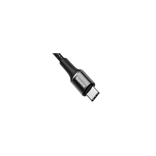 BASEUS CATGH-K01 2M HALO USB TYP C POWER DELIVERY LED CABLE (BLACK)