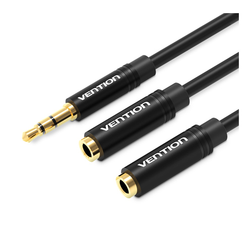 VENTION BBW 3.5MM MALE TO 2*3.5MM FEMALE STEREO SPLITTER CABLE