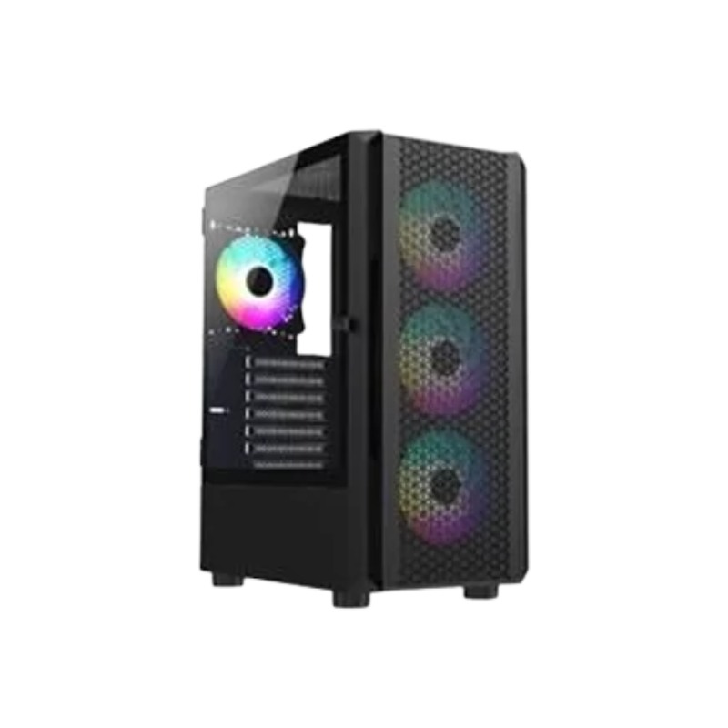 APTECH R21-METAL ARGB GAMING CASE (BLACK)