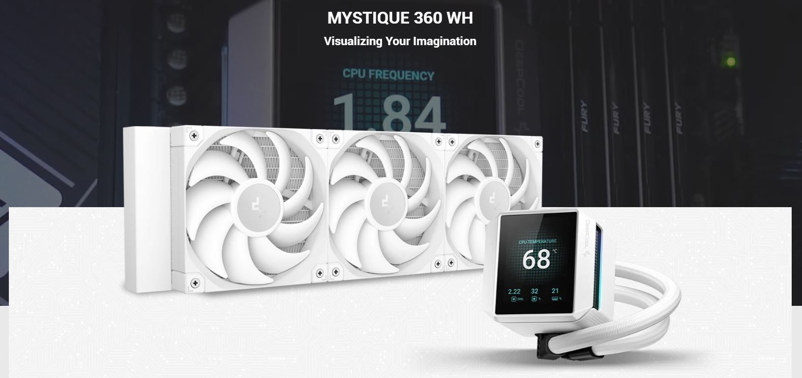 Deepcool MYSTIQUE 360 WH CPU Cooler