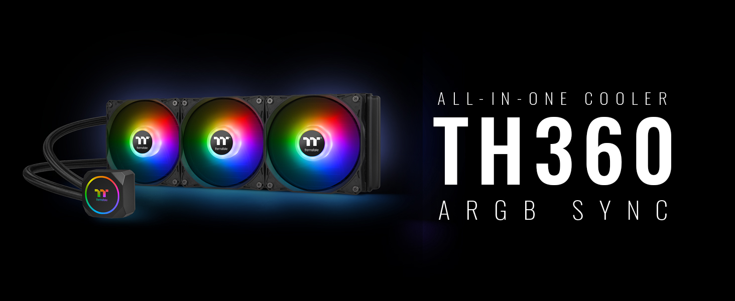 THERMALTAKE TH360 V2 ARGB SYNC AIO LIQUID CPU COOLER