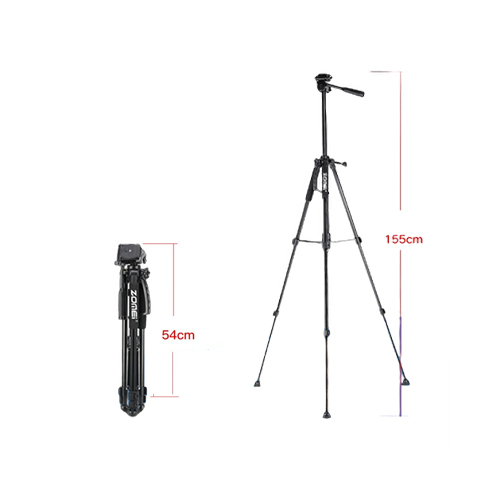 ZOMEI T120 MOBILE AND CAMERA TRIPOD (WITHOUT MOBILE HOLDER)