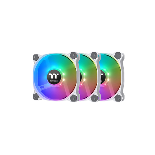 Ventilateur Boîtier Thermaltake ISGC Fan Pure 12 – 120mm, Hydro Dynamic, Blanc, 1300 RPM