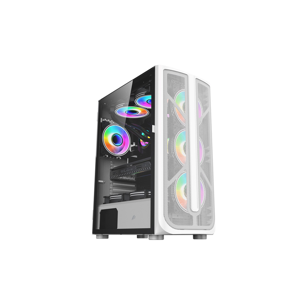 Buy 1STPLAYER FIREBASE X4 ATX/mATX GAMING CASE (WHITE) in Bangladesh ...