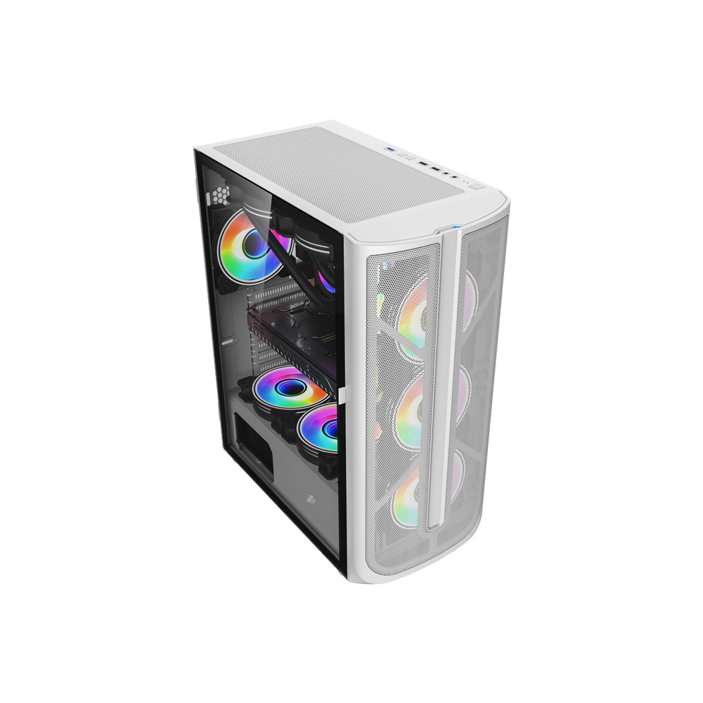 Buy 1STPLAYER FIREBASE X4 ATX/mATX GAMING CASE (WHITE) in Bangladesh ...