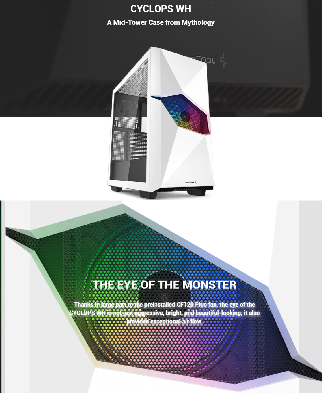 DeepCool CYCLOPS WH Casing Price in BD 2023-Techland BD