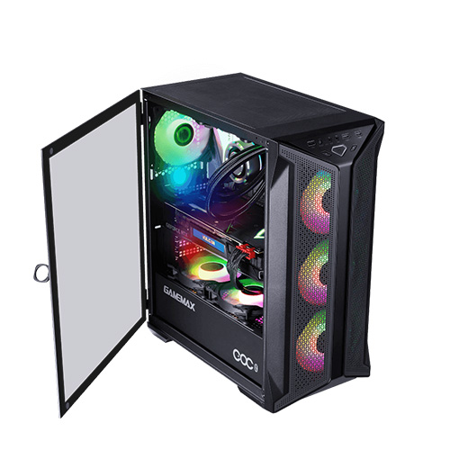 GAMEMAX Abyss TR Black Steel / Tempered Glass ATX Full Tower Gaming  Computer Case w/ 1 x 120mm ARGB LED Fan x Rear (Pre-Installed) 