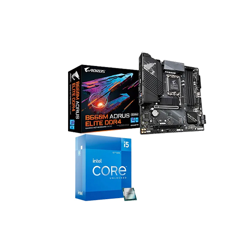 INTEL CORE I5 12400 PROCESSOR AND GIGABYTE B660M AORUS ELITE DDR4 MOTHERBOARD COMBO