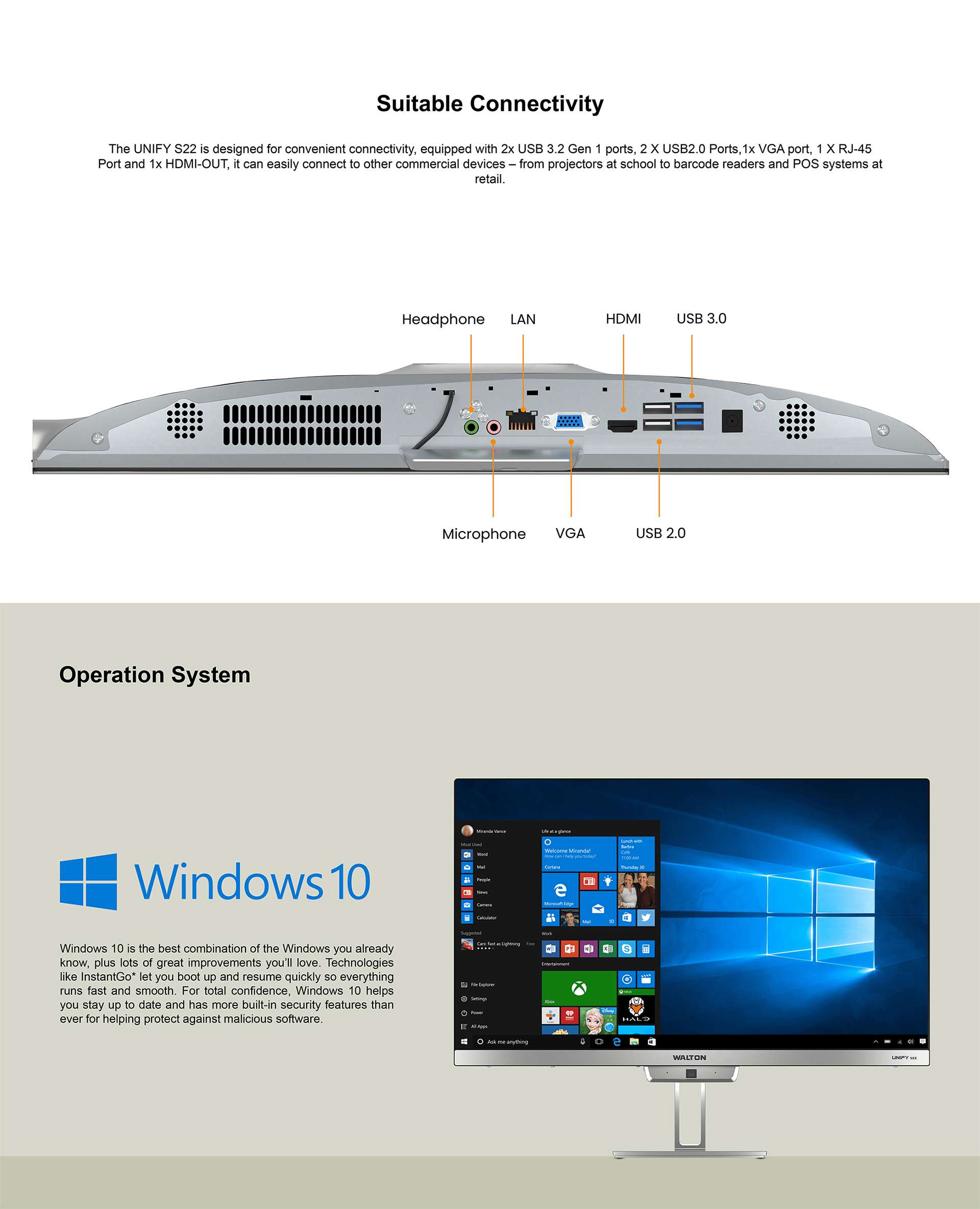 Walton WAO2210102 All In One PC Price in Bangladesh 2021TechLand BD