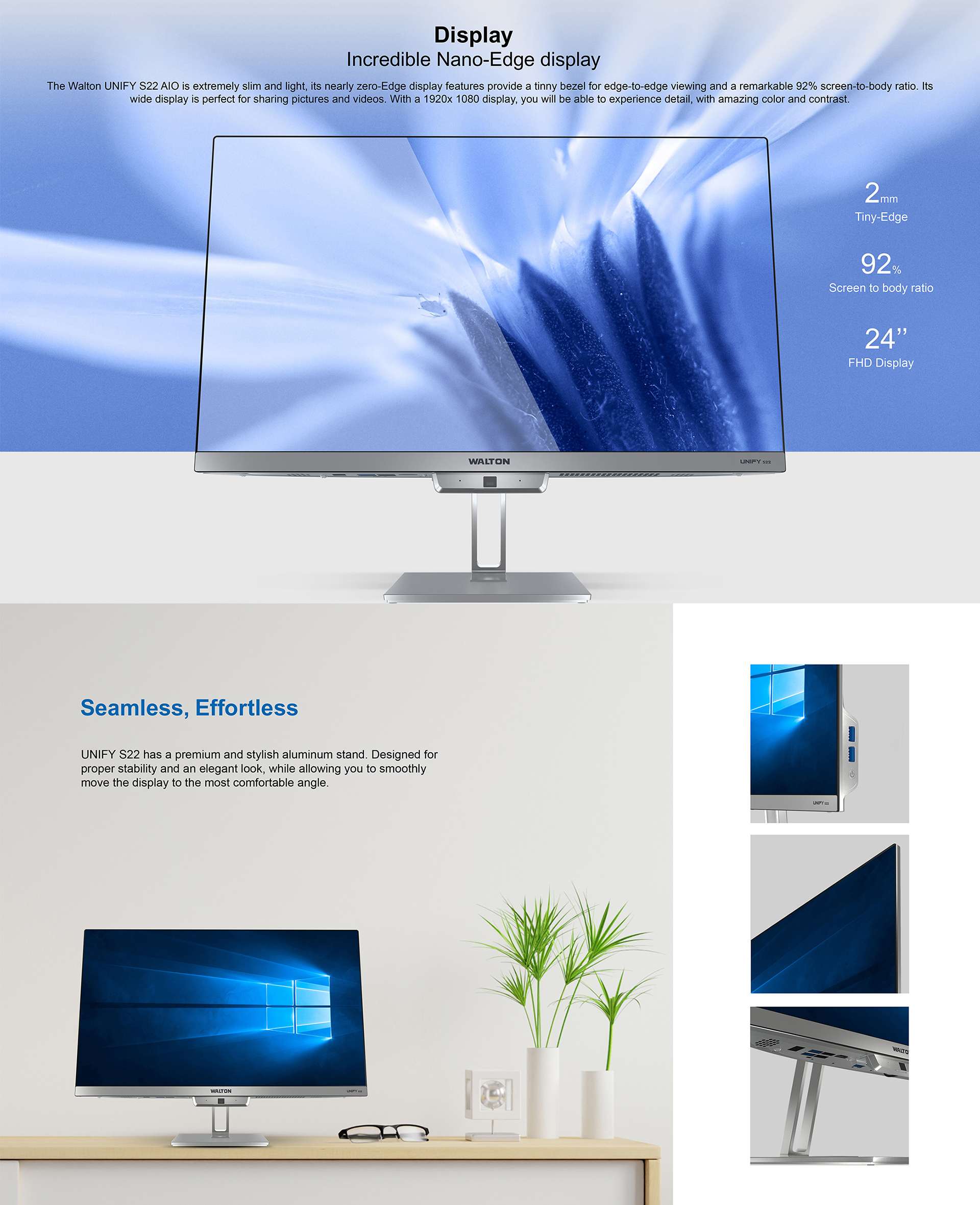 Walton WAO221010PRO All In One PC Price in Bangladesh 2021TechLand BD