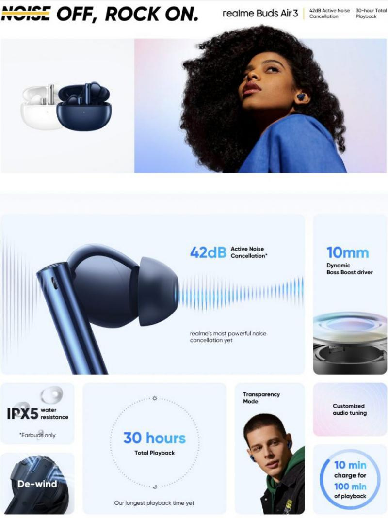 REALME AIR 3 NITRO BLUE EDITION EARBUDS in bd