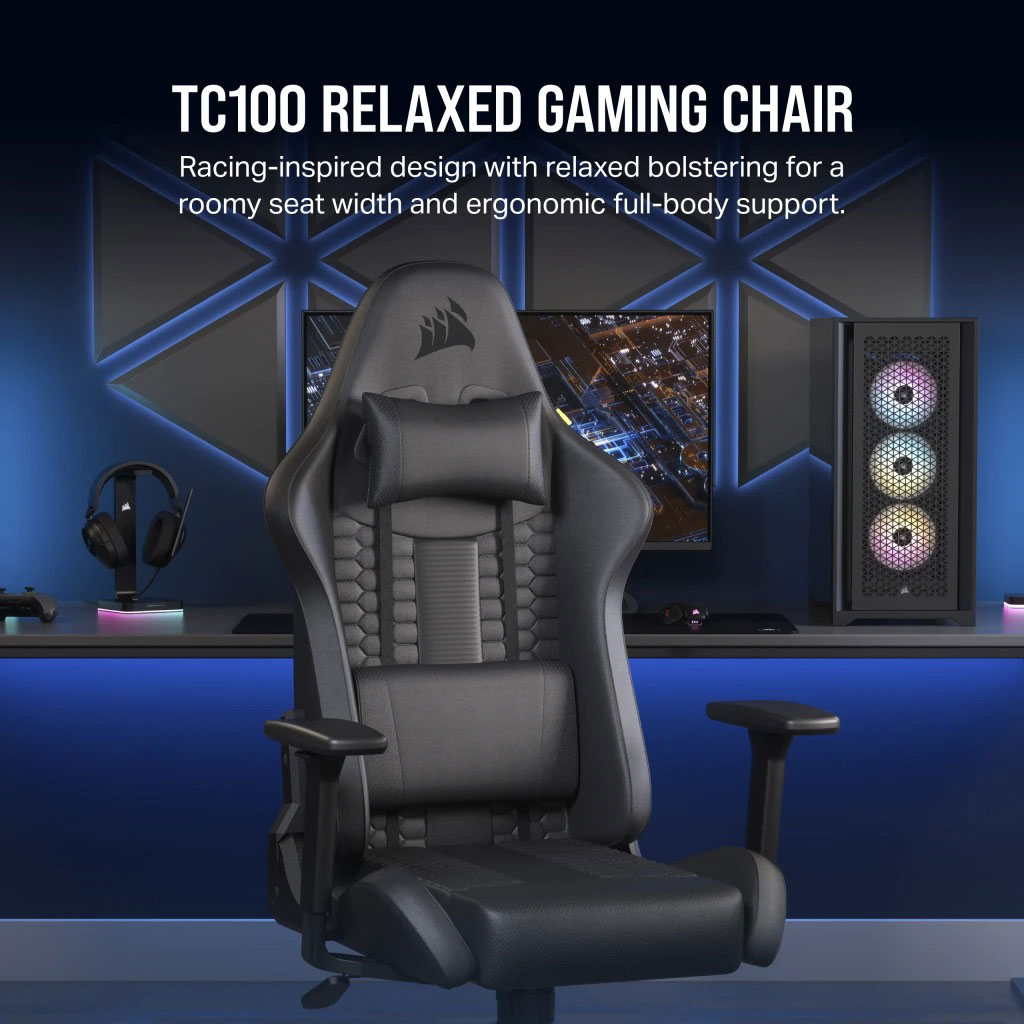 CORSAIR TC100 RELAXED Leatherette Black Gaming Chair Price in BD