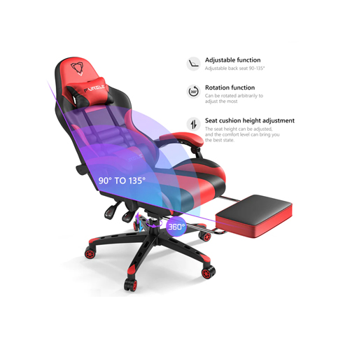 FURGLE PRO SERIES GAMING CHAIR WITH FOOTREST-RED