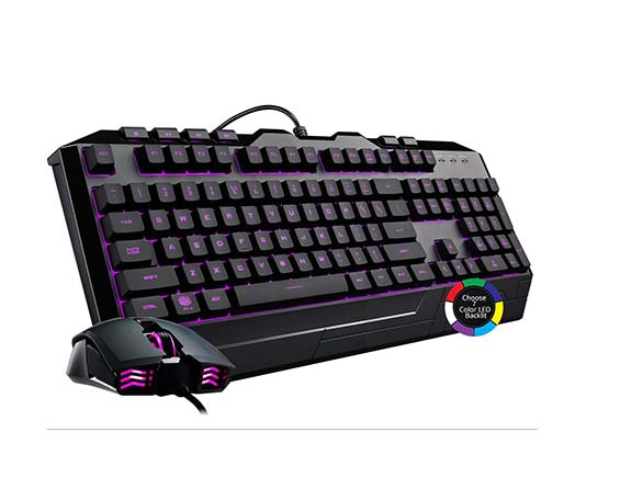 Cooler Master Devastator 3 Gaming Keyboard & Mouse Combo, 7 Color Mode LED Backlit