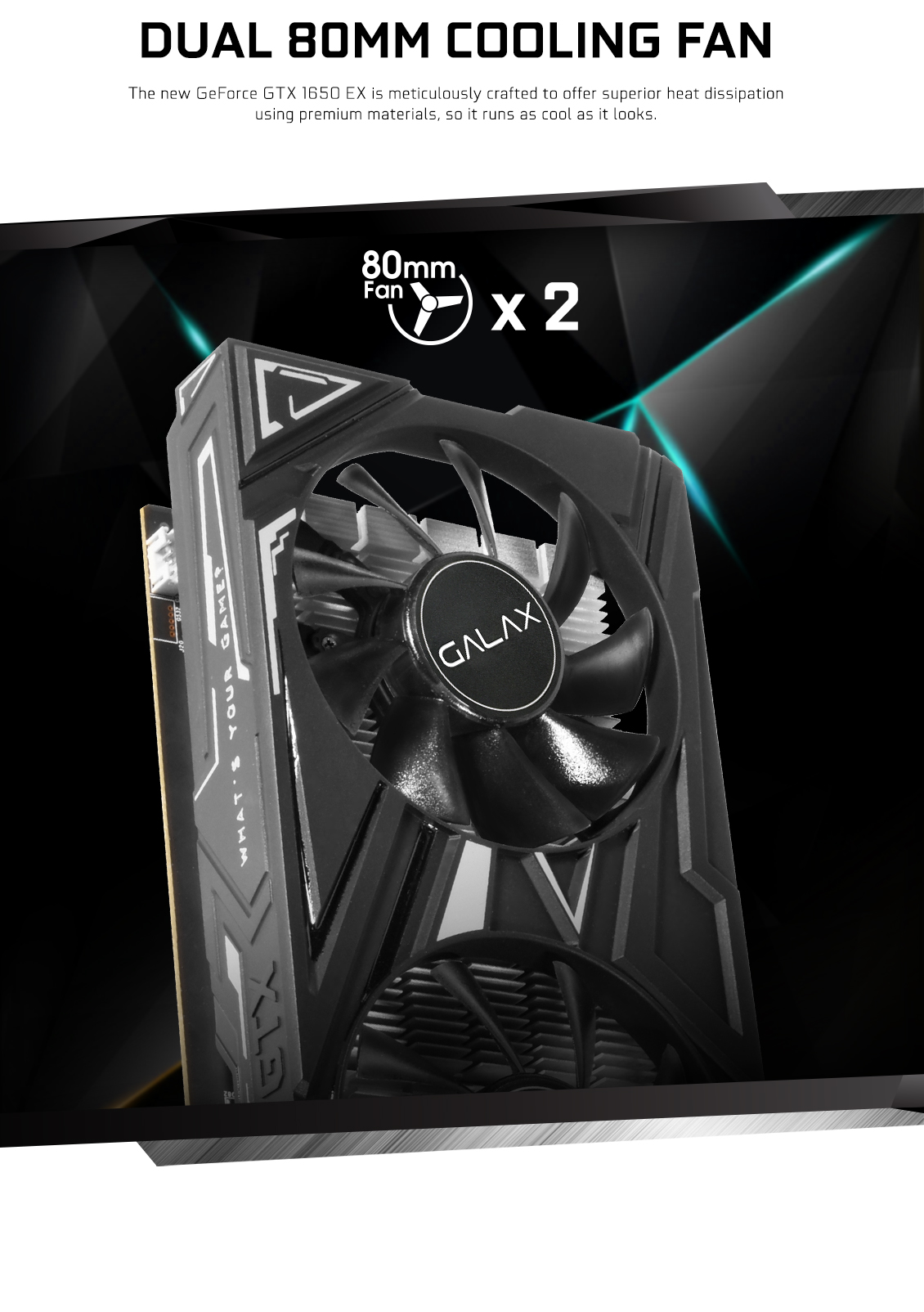 GTX 1650 EX (1-Click OC) 4GB Graphics Card in bd