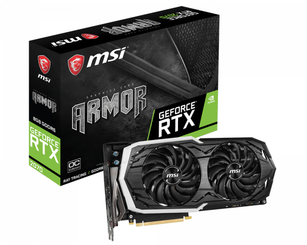MSI GeForce RTX 2070 ARMOR OC 8GB Graphics Card