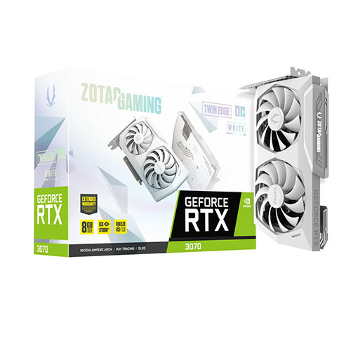 ZOTAC GAMING GeForce RTX 3070 Twin Edge OC White Edition 8GB Graphics Card