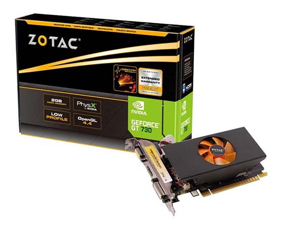 ZOTAC GeForce GT 730 2GB Graphics Card