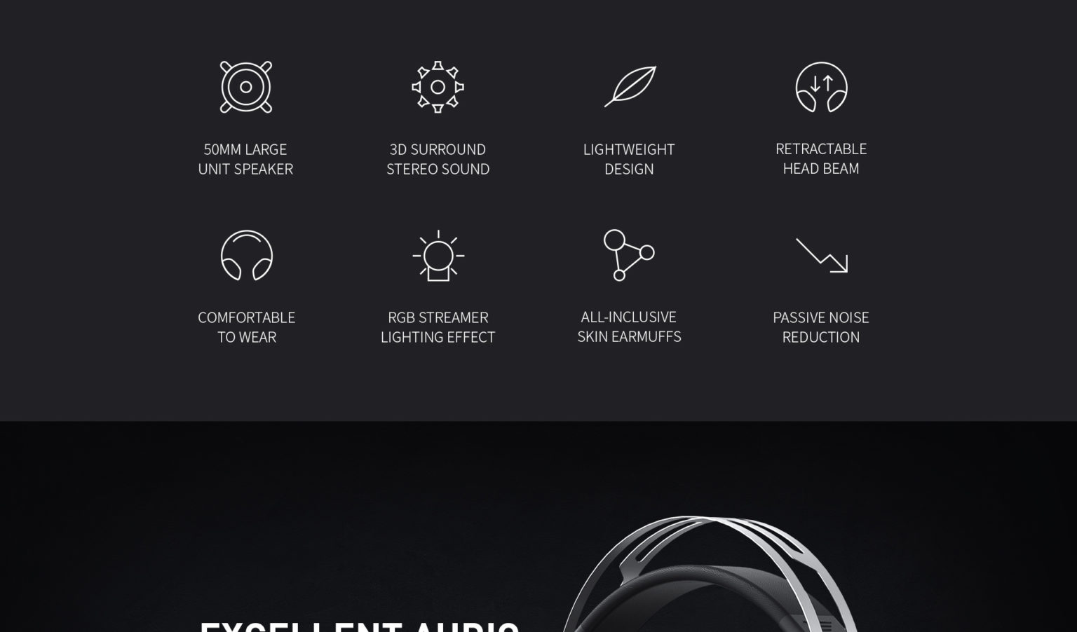 h2018u gaming headset