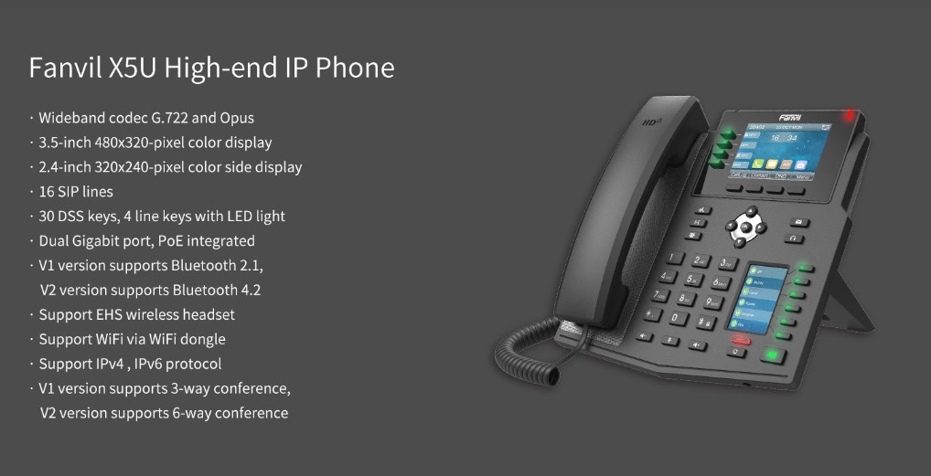 X5U HIGH-END IP PHONE in bd