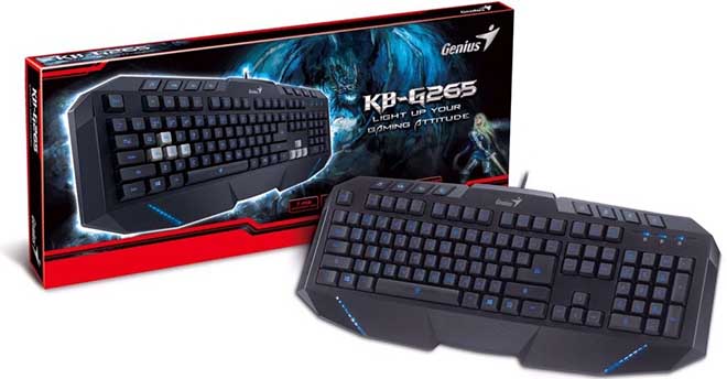 Genius KB-G265 Backlit Anti-Ghosting Gaming Keyboard