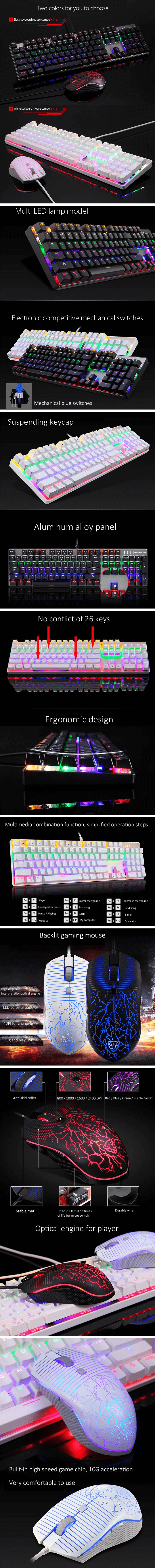 Motospeed CK666 NKRO Keyboard Mouse Combo Motospeed CK666 NKRO Keyboard Mouse Combo