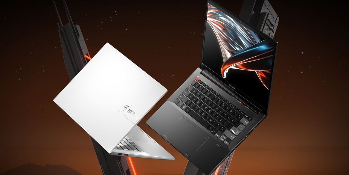 ASUS VIVOBOOK PRO 14X OLED M7400QC 14 INCH 2.8K OLED 90HZ DISPLAY RYZEN 7 5800H 16GB RAM 512GB SSD GAMING LAPTOP WITH RTX 3050 4GB GRAPHICS