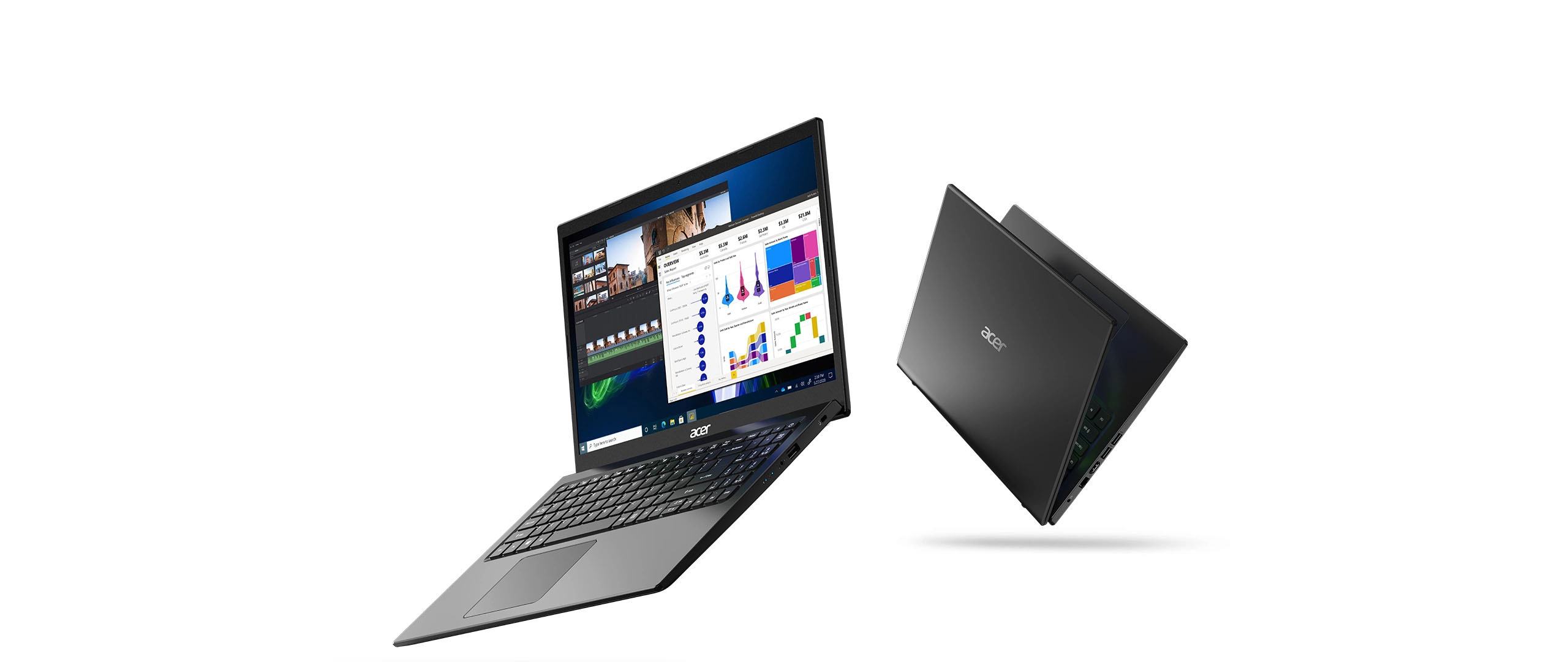 Acer Extensa 15 EX215-54-37AH black laptop