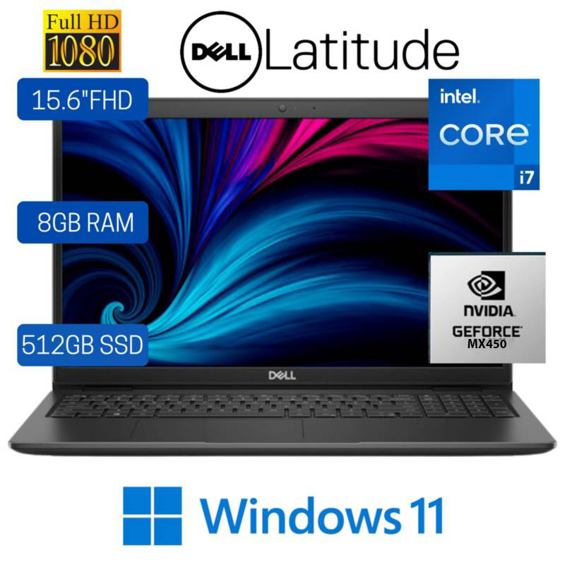 dell Latitude 3520 11th Gen Core I7 15.6" Fhd Black Laptop
