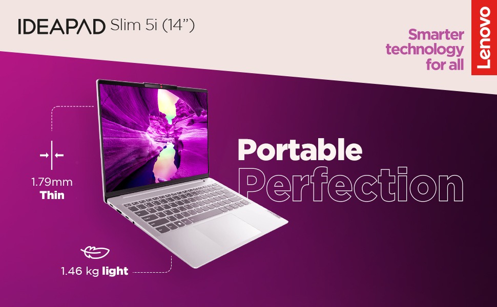LENOVO IDEAPAD SLIM 5 14IAH8 Core I5 12450H 14" Gray Laptop