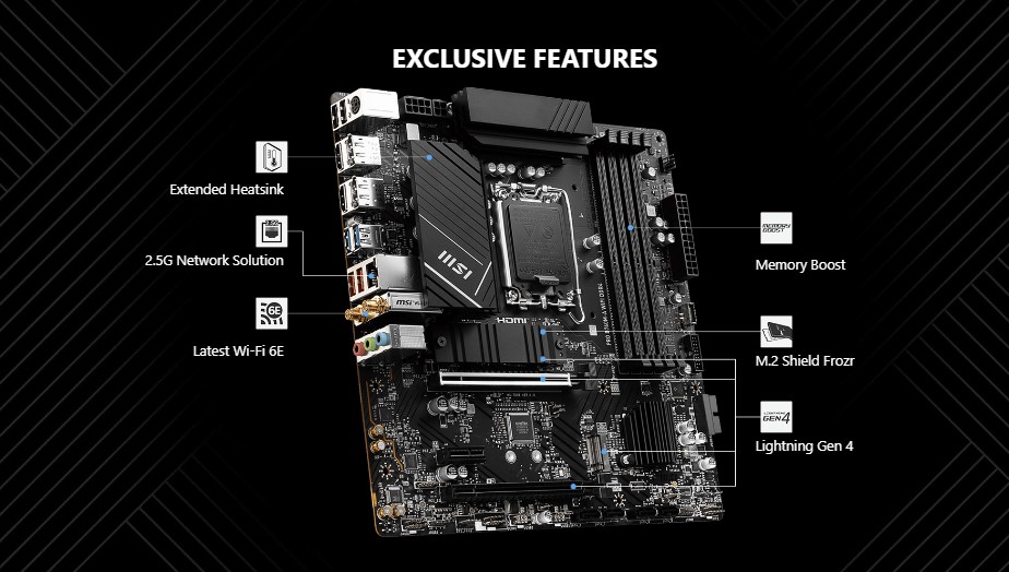 MSI PRO B760MA WIFI DDR4 12TH/13TH GEN MOTHERBOARD PRICE IN BD
