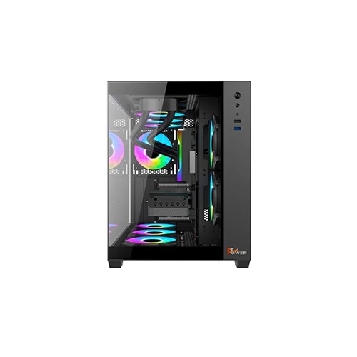 PC Power PG-H600 BK Iceland Atx Mid Tower Gaming Case