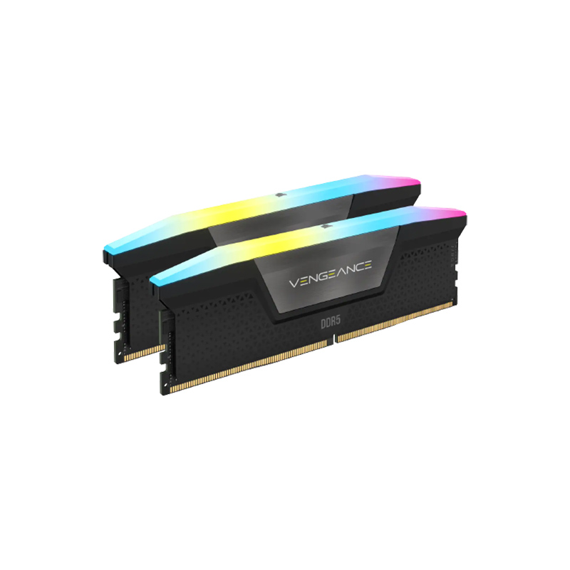 CORSAIR Vengeance RGB 32GB (2 x 16GB) 288-Pin PC RAM DDR5 6000 (PC5 48000)  Desktop Memory Model CMH32GX5M2D6000C36