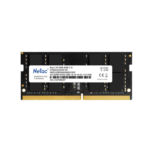 Netac 8GB 2666MHz DDR4 Laptop RAM Price in Bangladesh 2022