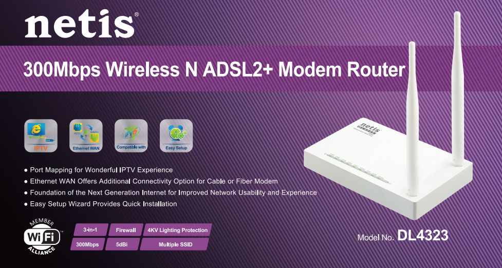 Netis DL4323 Router