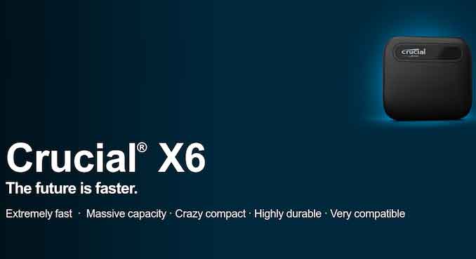 Crucial X6 2TB Portable SSD Crucial X6 2TB Portable SSD