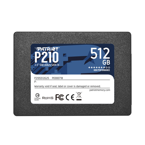 Patriot P210 SATA 3 512GB 2.5 Inch SSD