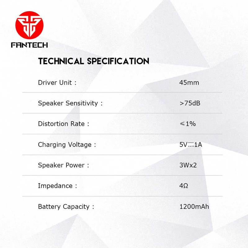 FANTECH BS150 BLUETOOTH LED BASS