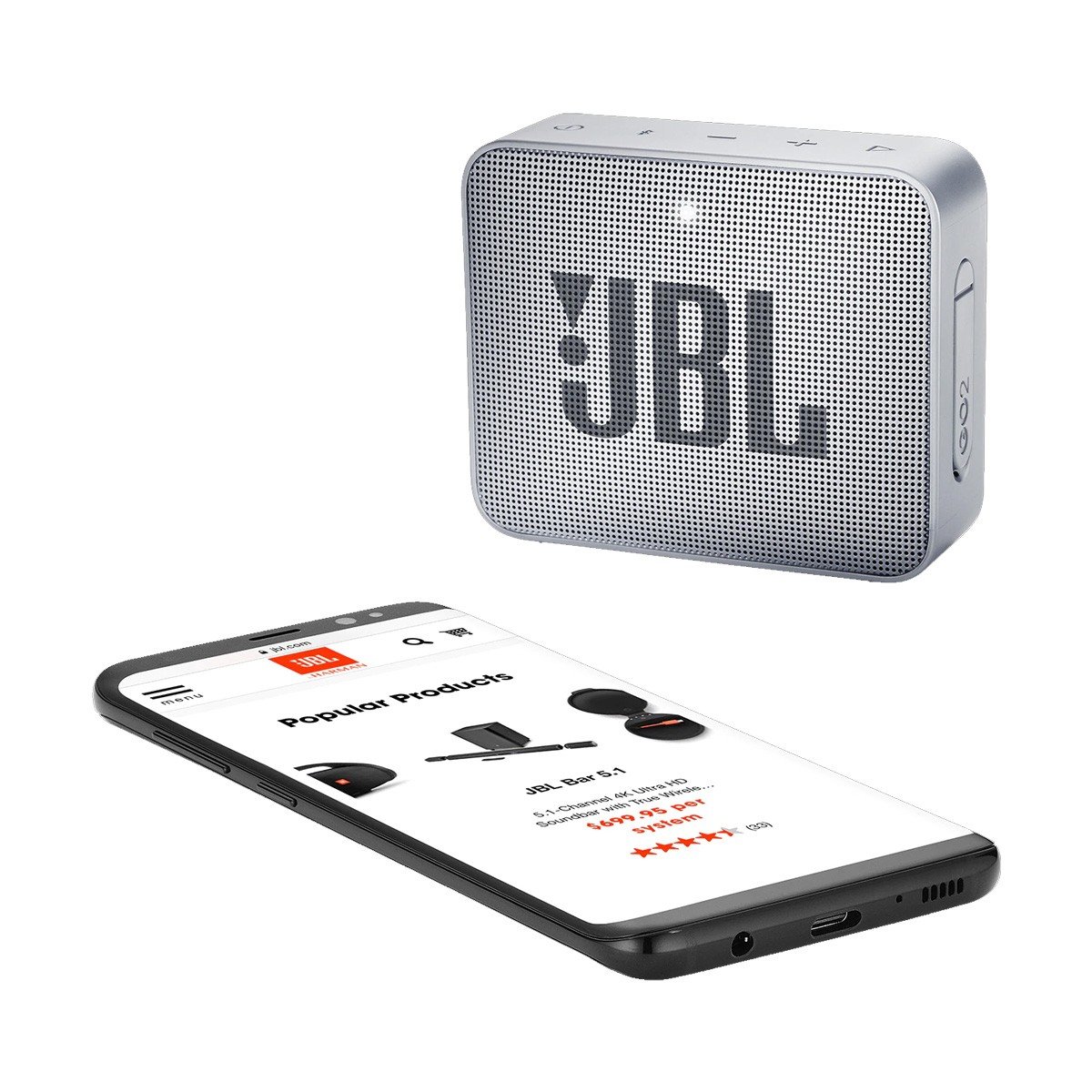 JBL GO 2 Gray Portable Bluetooth Speaker Price in bangladesh