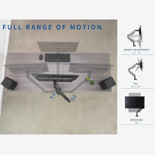 Ergonomic M1 Aluminum Monitor Desk Mount Stand Price in Bangladesh